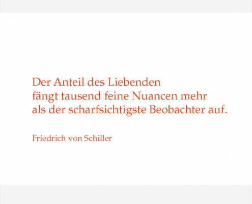 Friedrich von Schiller - Der Anteil des Liebenden ...