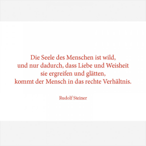 Rudolf Steiner - Die Seele des Menschen ist wild